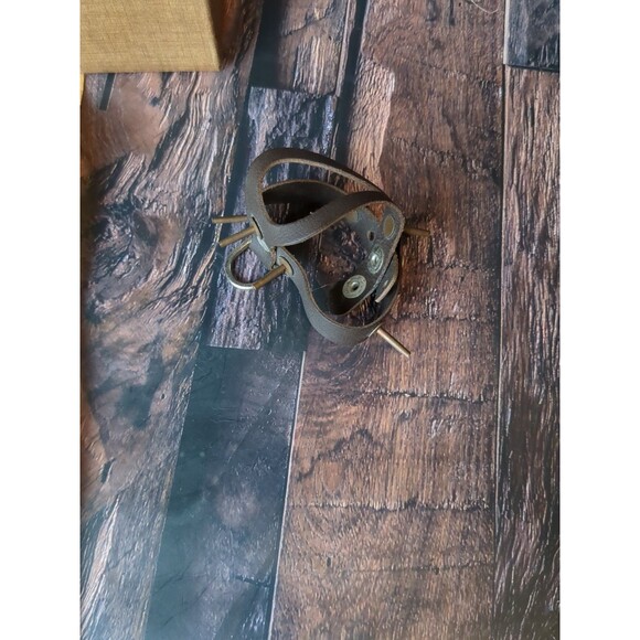 VTG Studded Quail Harness Le Captive Leather Strap Game Bird Rustic Cabin Decor‎ - Picture 11 of 16